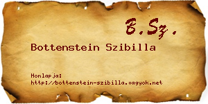 Bottenstein Szibilla névjegykártya